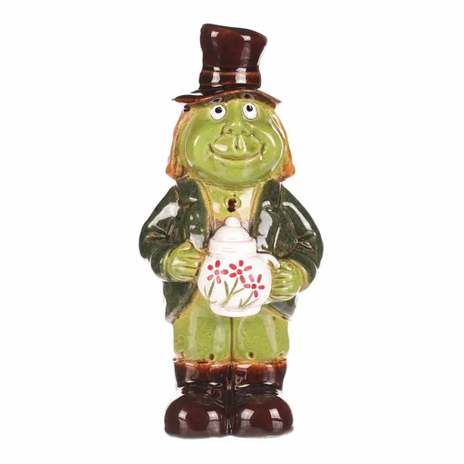 Záhradná dekorácia Vodník stojaci, keramika, 9 x 9 x 24 cm, 24 cm