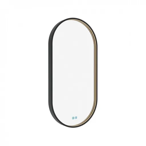 Zrkadlo so senzorom Nimco 50x100 cm čierna matná ZPC32004LVX90