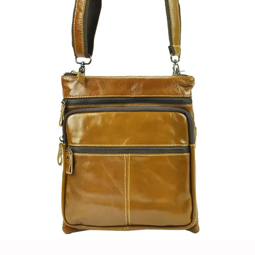 Kožená crossbody taška Giorgio BVV 90145