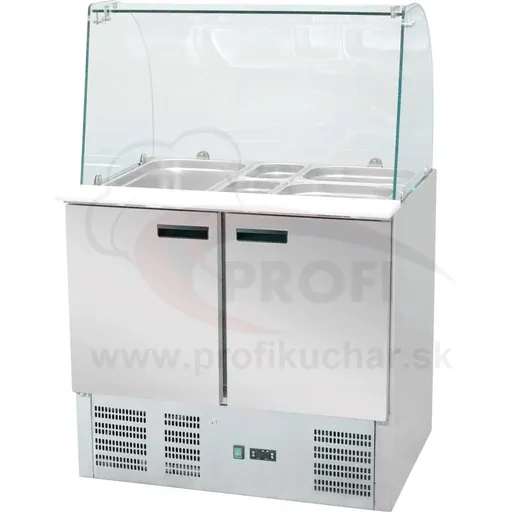 SALADETA so zaoblenou sklenou nadstavbou 240 l - 0,34 kW