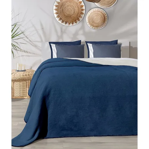 Deka Twin modrá & krémová, 150 x 200 cm