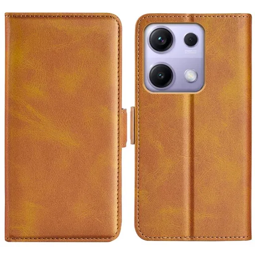 SIDE Peňaženkové puzdro pre Xiaomi Redmi Note 14S svetlohnedé