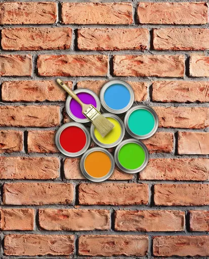 STAMP - set 3 farieb na obklad Tehla Rustical set 3 kg 030a antracit + 385a tehlovo červená + 360a tehlovo oranžová