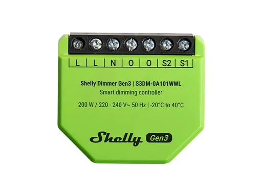 Smart ovládač osvetlenia SHELLY Dimmer Gen3 WiFi