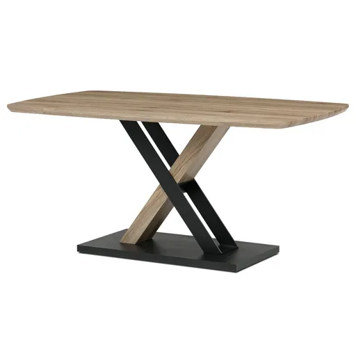 Jedálenský stôl X 165 x 80 cm, dub San Remo