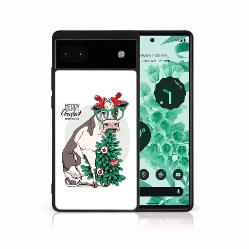 MY ART Kryt s vianočným dizajnom Google Pixel 6a MERRY CHRISTMAS (074)