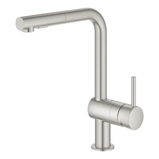 Grohe Minta drezová batéria s vyťahovacou sprškou supersteel 30274dc0 G30274DC0