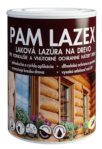 PAM Lazex - Vysokokvalitná hrubovrstvá lazúra 0,7 l eben makassar