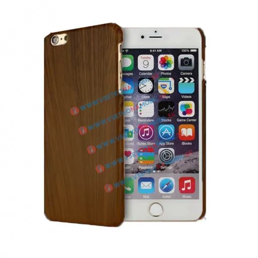 Plastový obal Apple iPhone 6 / 6S WOOD tmavý