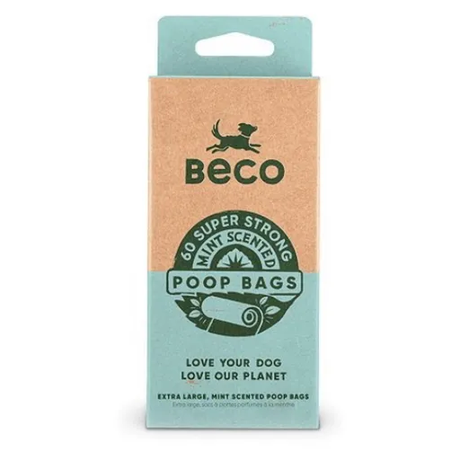 BECO Vrecká na psie exkrementy s pepermintovou arómou 60 ks