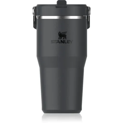 Stanley IceFlow™ Flip Straw Tumbler fľaša na vodu z nehrdzavejúcej ocele Black 2.0 600 ml