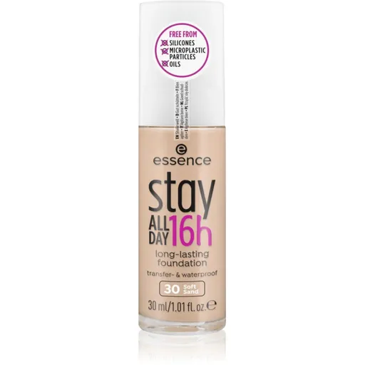 essence Stay ALL DAY 16h vodeodolný make-up odtieň 30 Soft Sand 30 ml