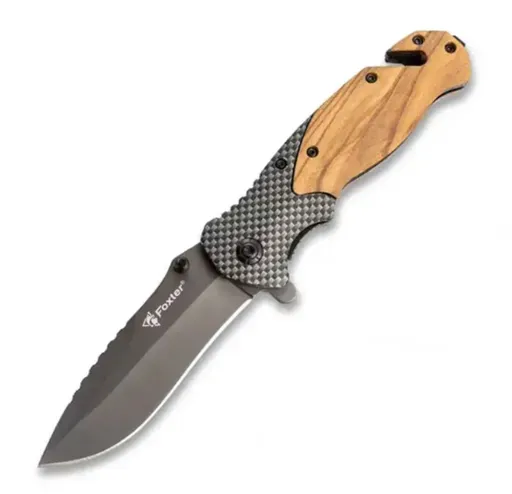 FOXTER Skladací záchranársky poľovný nôž, 21 cm