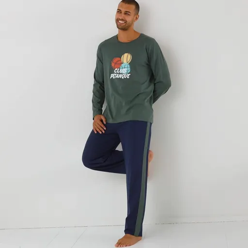Pyžamo s nohavicami a potlačou pétanque