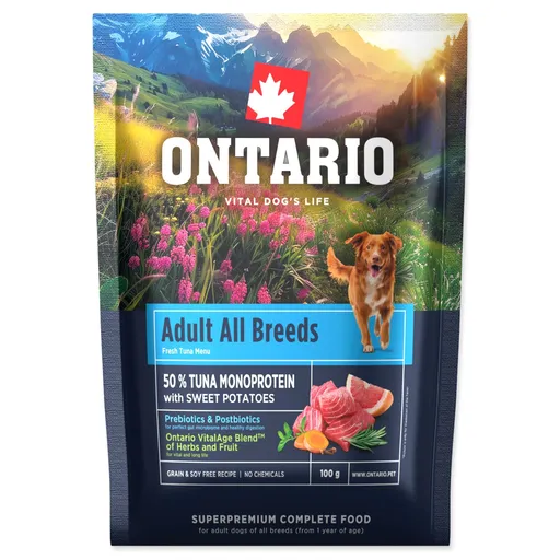Vzorka Ontario Adult All Breeds Monoprotein Tuna