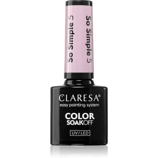 Claresa SoakOff UV/LED Color So Simple gélový lak na nechty odtieň 5 5 g