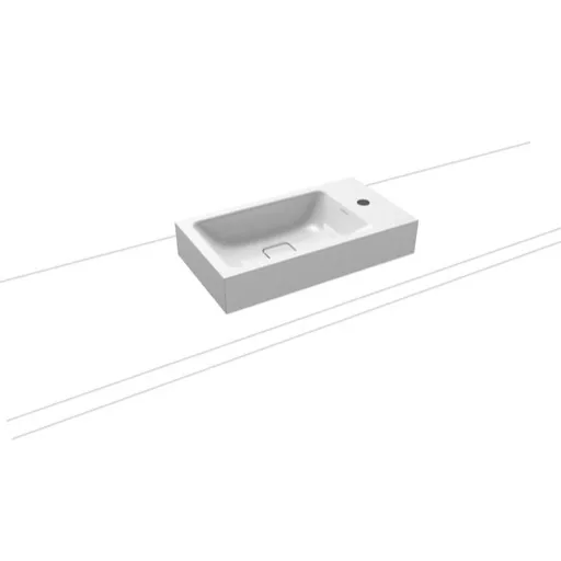 Kaldewei Cono umývadlo na dosku 3086 90x50 cm alpská biela otvor pre batériu vpravo 902206133001