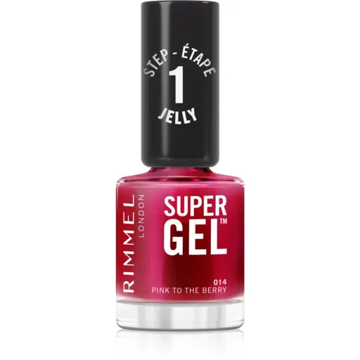 Rimmel Super Gel gélový lak na nechty bez použitia UV/LED lampy odtieň 014 Pink To The Berry 12 ml