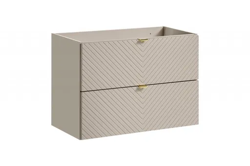 Comad Viva Cashmere skrinka 80x39x57 cm závesná kúpeľňová skrinka pod umývadlo béžová VIVA CASHMERE 82-80-2S