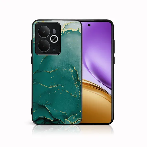 MY ART Ochranný kryt pre Realme 14T 5G GREEN MARBLE (145)