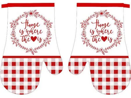 MAKRO - Chňapka s magnetom 2ks Kuchyňa, Home červená