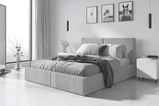 BMS Posteľ HAILEY | bez matraca 120 x 200 cm Farba: Sivá