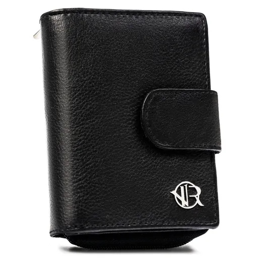 Malá dámska peňaženka z prírodnej kože v čiernej farbe – Rovicky