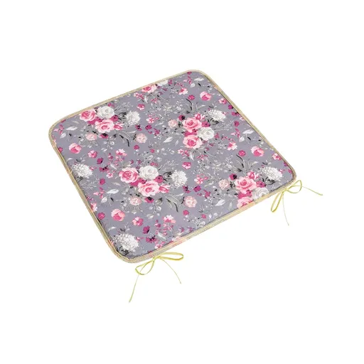 Bellatex Sedák Adéla hladký Kvety ruža ružová, 40 x 40 cm