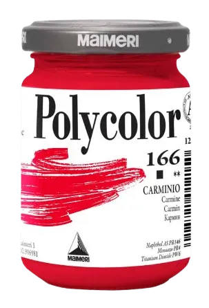 MAIMERI POLYCOLOR - Jemné vinylové farby 166 - carmine, 140 ml