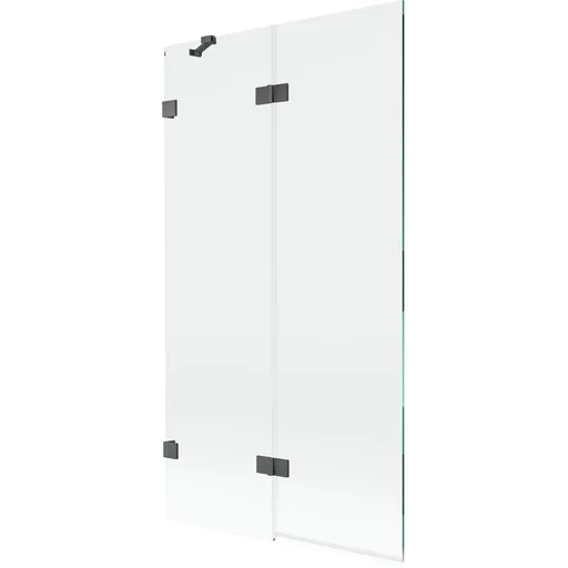 MEXEN/S - Lunar vaňová zástena 2-krídlová ľavá 100 x 150, transparent, grafit kartáčovaná 897-100-100-66-00-L