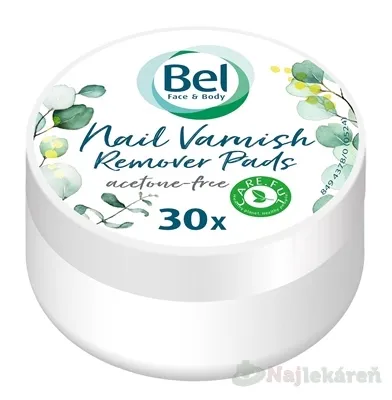 Bel Face & Body odlakovač na nehty bez zápachu 30 ks