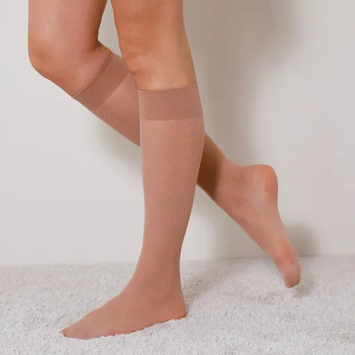 Súprava 2 párov podkolienok s efektom sieťoviny