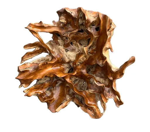 DEOKORK Teaková plastika z koreňa SLNKO IV