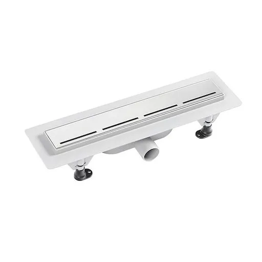 Sprchový žľab Polysan 40 cm polypropylén šedá lesk lines 72834