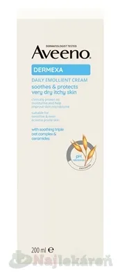 Aveeno DERMEXA emolienčný telový krém 200ml