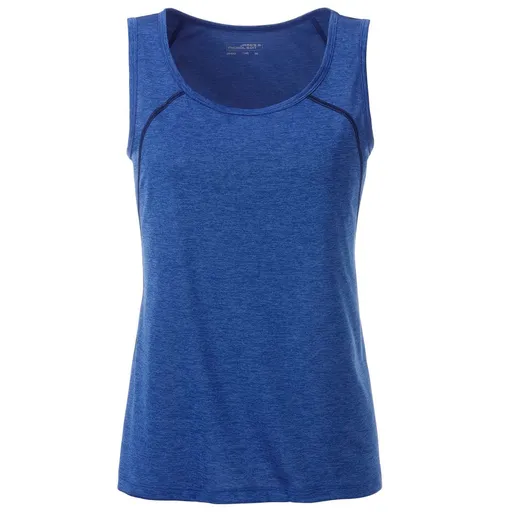 James & Nicholson (Daiber) Dámske funkčné tielko JN493 - Modrý melír / tmavomodrá | L