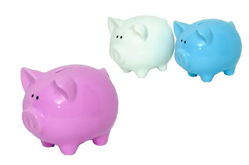 MAKRO - Pokladnička prasa 12x12x15cm, rôzne farby