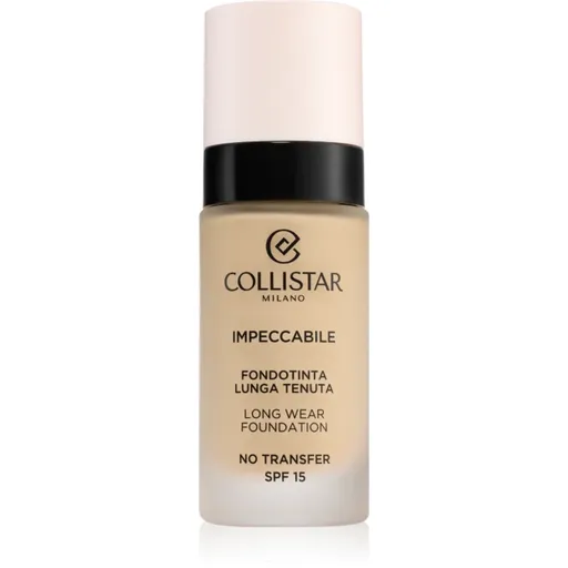Collistar Impeccabile Long Wear Foundation dlhotrvajúci make-up SPF 15 1N Avory 30 ml