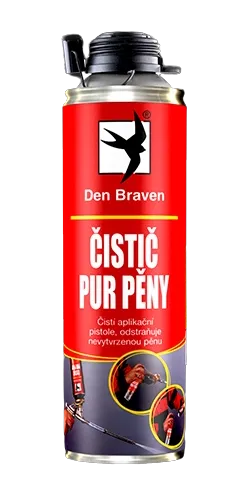 DEN BRAVEN - Čistič PUR peny 500 ml transparentná