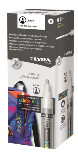 LYRA GRADUATE MARK ALL - Popisovač M 6820037 - violet, hrot 2 mm