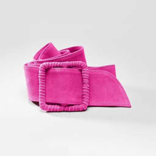 Široký opasok z koženej usne