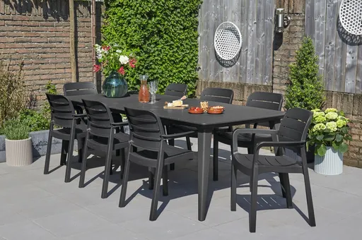 Elvisia Záhradný set NELL 8 + 1 | grafit