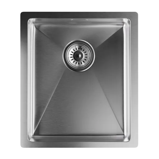 Klarstein TitanSteel Kuchynský drez 45 x 39 cm (DxŠ) s povrchom odolný voči hrdzi, poškriabaniu a teplu