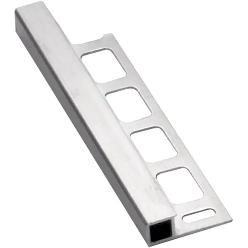 Lišta ukončovací " pravouhlý" Havos, hliník, dĺžka 250 cm, výška hrany 8 mm, ALH8250