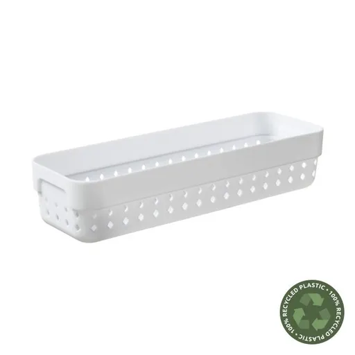 PLAST TEAM - Košík úložný M biely Seoul