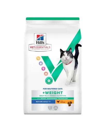 HILLS VE Feline Multi Benefit Adult Weight Chicken granule pre mačky 1,5kg