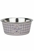 Nerezová miska pre mačky FOOD CAT 400 ml ružová Zolux