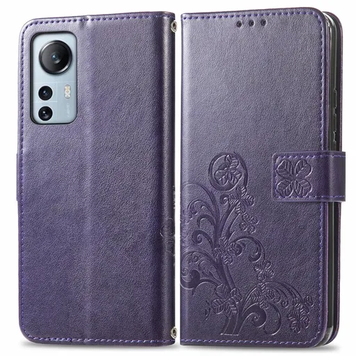 ART Peňaženkový kryt Xiaomi 12 Lite FLOWERS fialový
