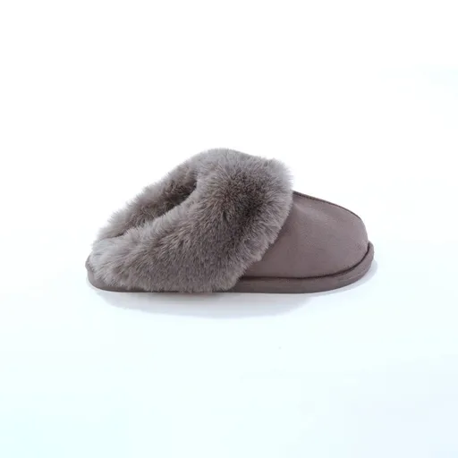 Šľapky s umelou kožušinou