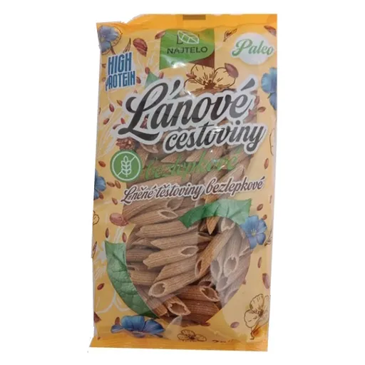 NAJTELO Ľanové cestoviny paleo penne bez lepku 250 g
